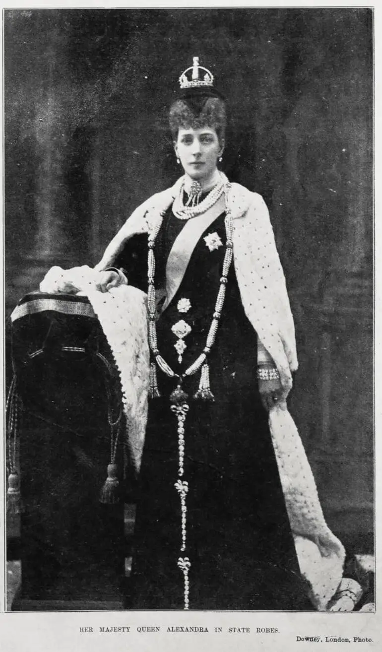 Image: Her Majesty Queen Alexandra in state robes