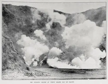 Image: Burning crater of White Island, Bay of Plenty
