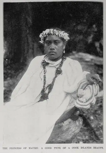 The princess of Mauke: A good type of a Cook Island beauty Image: The princess of Mauke: A good type of a Cook Island beauty