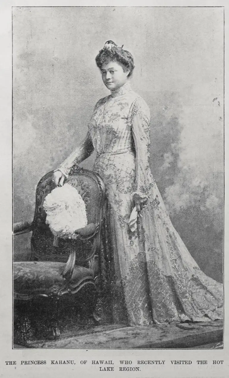 Image: The princess Kahanu, of Hawaii, who recently visited the Hot Lake Region