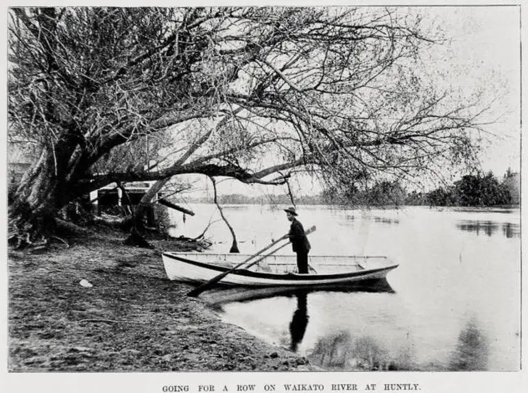 Image: Going for a row on Waikato River at Huntly