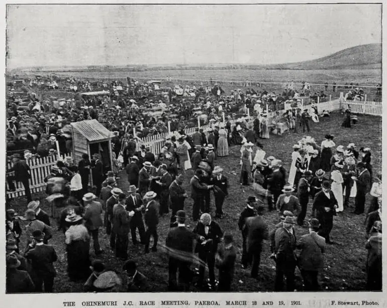 Image: The Ohinemuri J.C. race meeting, Paeroa, March 18 and 19, 1901