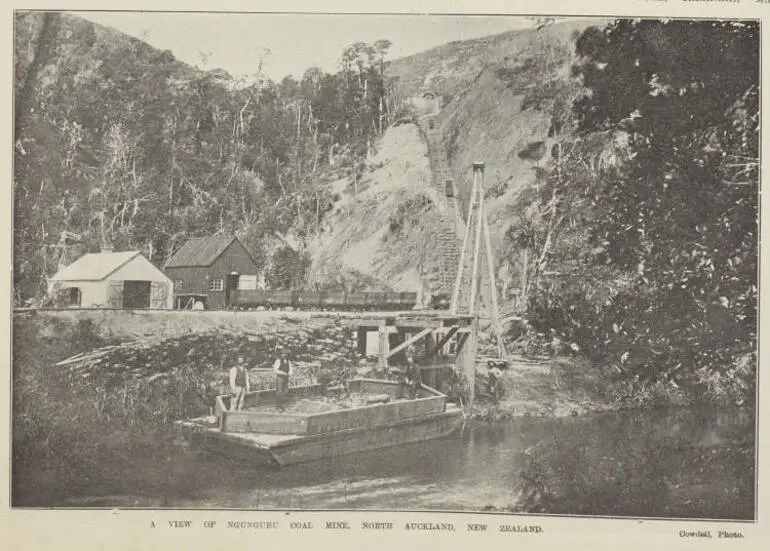 Image: A VIEW OF NGUNGURU COAL MINE, NORTH AUCKLAND, NEW ZEALAND