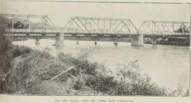 Image: The new bridge over the Lower Hutt, Wellington