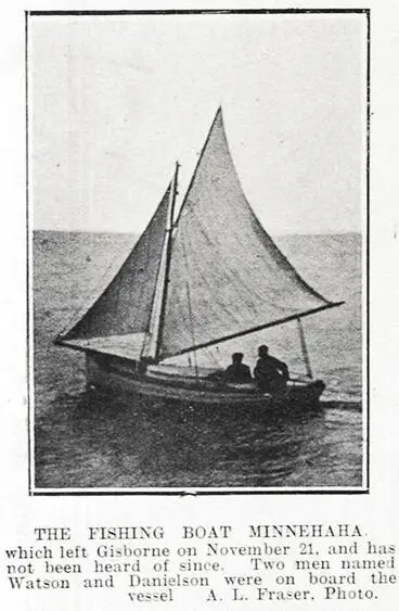 THE FISHING BOAT MINNEHAHA Image: THE FISHING BOAT MINNEHAHA