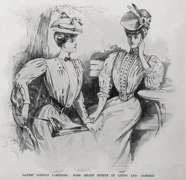 LATEST LONDON FASHIONS: SOME SMART SHIRTS IN LINEN AND CAMBRIC Image: LATEST LONDON FASHIONS: SOME SMART SHIRTS IN LINEN AND CAMBRIC