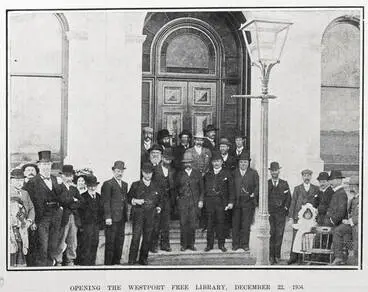Image: OPENING THE WESTPORT FREE LIBRARY, DECEMBER 22, 1904