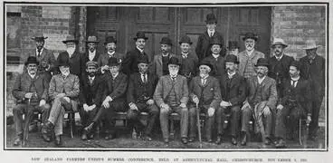 Image: NEW ZEALAND FARMERS' UNION'S SUMMER CONFERENCE, HELD AT AGRICULTURAL HALL, CHRISTCHURCH, NOVEMBER 9, 1904