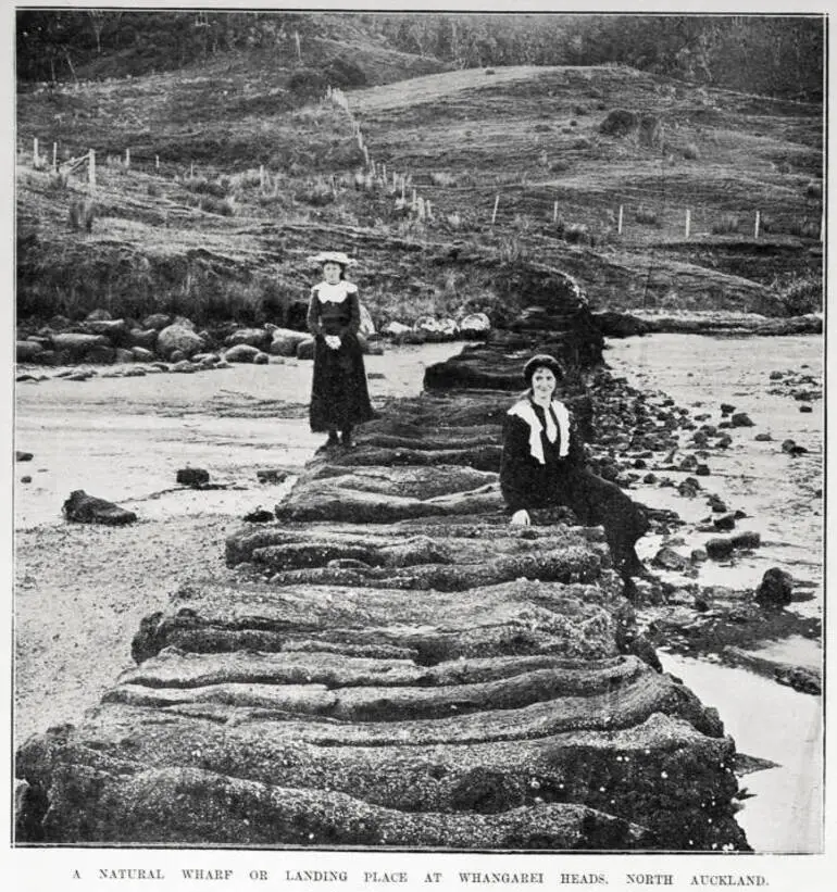 Image: A NATURAL WHARF OR LANDING PLACE AT WHANGAREI HEADS, NORTH AUCKLAND