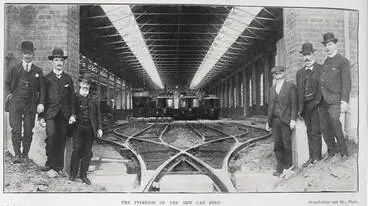 Image: THE INTERIOR OF THE NEW CAR SHED