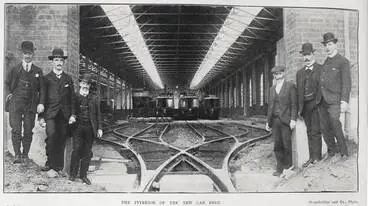 THE INTERIOR OF THE NEW CAR SHED Image: THE INTERIOR OF THE NEW CAR SHED
