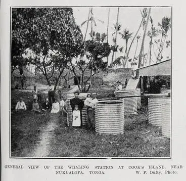 Image: GENERAL VIEW OF THE WHALING STATION AT COOK'S ISLAND, NEAR NUKUALOFA, TONGA