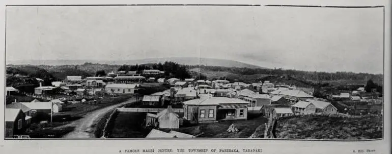 Image: A FAMOUS MAORI CENTRE: THE TOWNSHIP OF PARIHAKA, TARANAKI