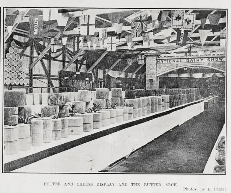 Image: BUTTER AND CHEESE DISPLAY AND THE BUTTER ARCH