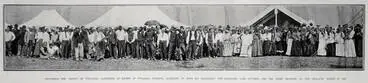 DISCUSSING THE TREATY OF WAITANGI: GATHERING OF MAORIS AT WAHAROA, WAIKATO, AUCKLAND, TO MEET HIS EXCELLENCY THE GOVERNER, LORD PLUNKET, AND THE PRIME MINISTER OF NEW ZEALAND, MARCH 18, 1908 Image: DISCUSSING THE TREATY OF WAITANGI: GATHERING OF MAORIS AT WAHAROA, WAIKATO, AUCKLAND, TO MEET HIS EXCELLENCY THE GOVERNER, LORD PLUNKET, AND THE PRIME MINISTER OF NEW ZEALAND, MARCH 18, 1908