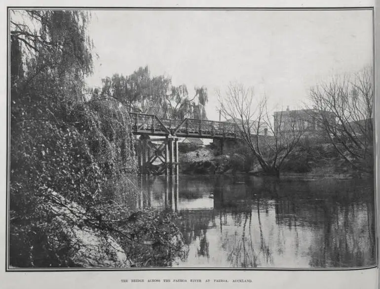 Image: THE BRIDGE ACROSS THE PAEROA RIVER AT PAEROA, AUCKLAND