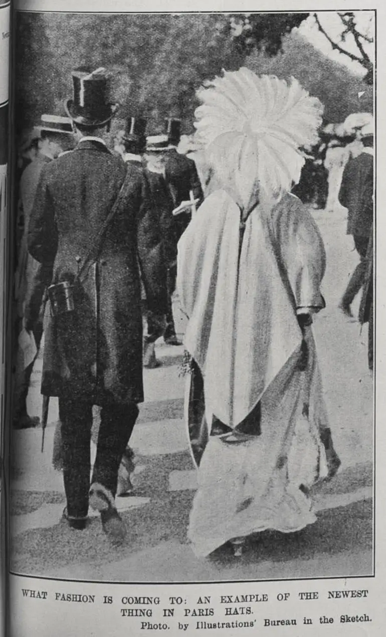 Image: WHAT FASHION IS COMING TO: AN EXAMPLE OF THE NEWEST THING IN PARIS HATS