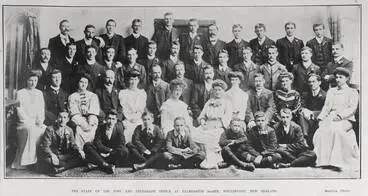 Image: THE STAFF OF THE POST AND TELEGRAPH OFFICE AT PALMERSTON NORTH, WELLINGTON, NEW ZEALAND