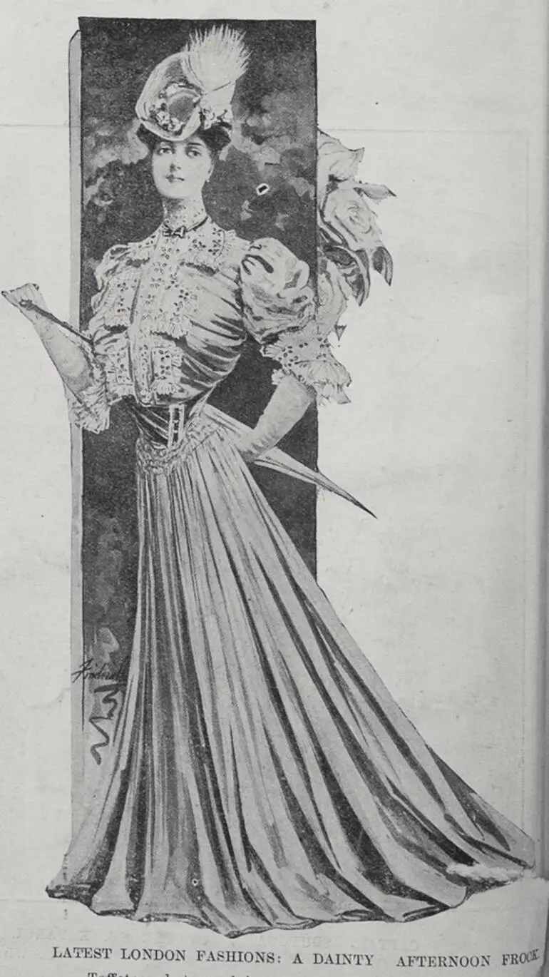 Image: LATEST LONDON FASHIONS: A DAINTY AFTERNOON FROCK