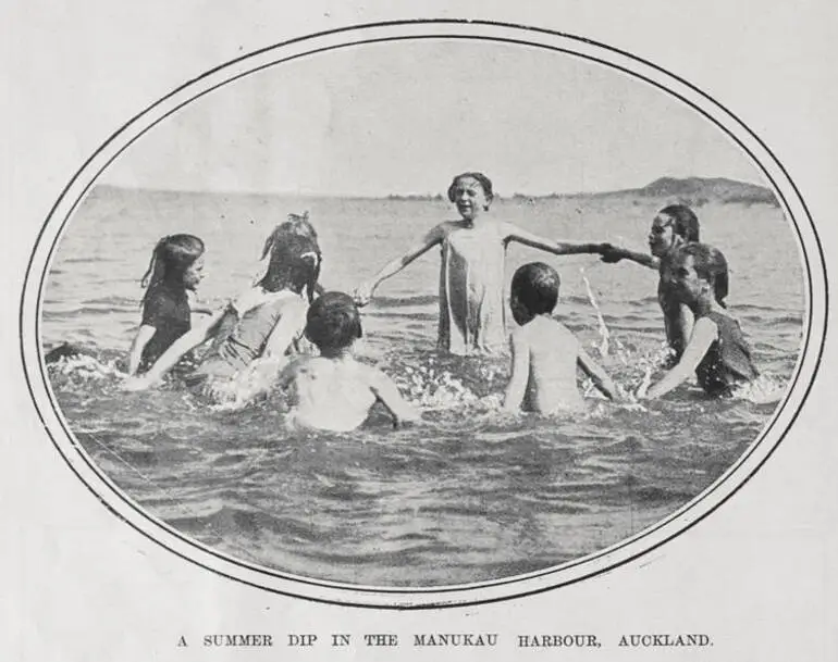 Image: A SUMMER DIP IN THE MANUKAU HARBOUR, AUCKLAND