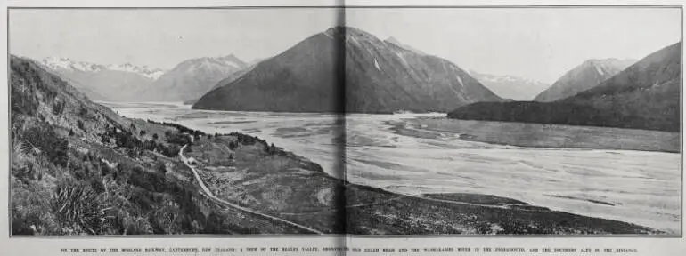 Image: On The Route Of The Midland Railway, Canterbury, New Zealand