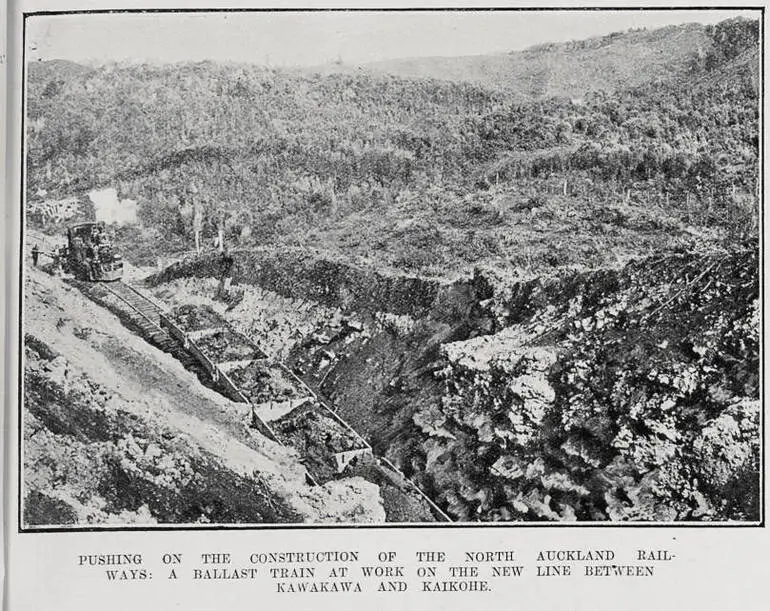 Image: Pushing On The Construction Of The North Auckland Railways