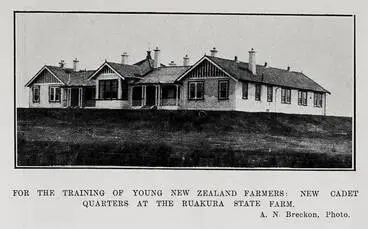 Image: For The Training Of Young New Zealand Farmers