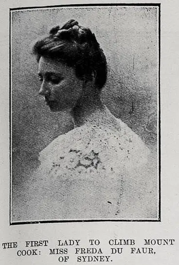 The First Lady To Climb Mount Cook Image: The First Lady To Climb Mount Cook