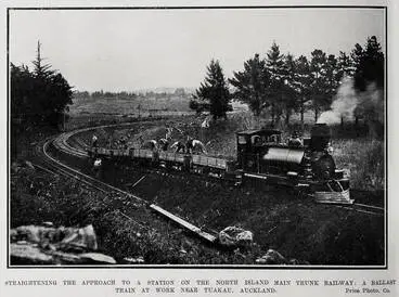 Straightening The Approach To A Station On The North Island Main Trunk Railway Image: Straightening The Approach To A Station On The North Island Main Trunk Railway