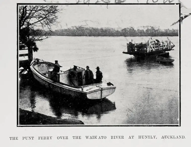 Image: The Punt Ferry Over The Waikato River At Huntly, Auckland