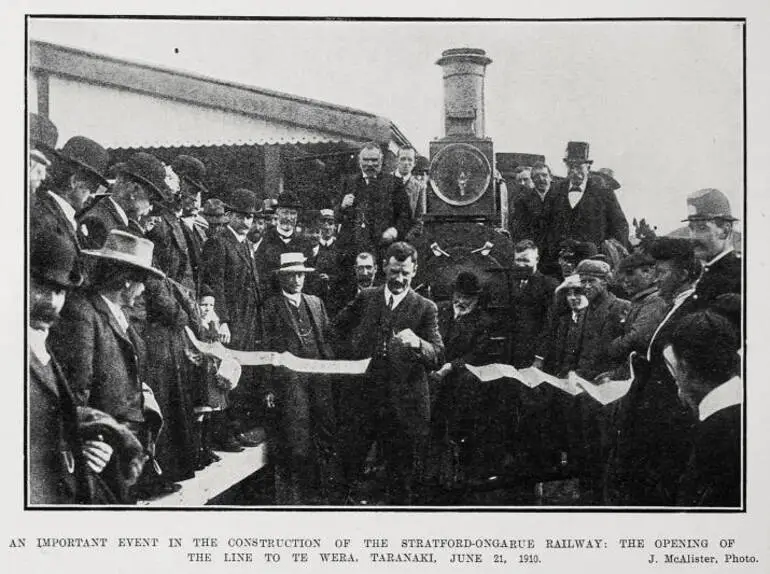 Image: An Important Event In The Construction Of The Stratford-Ongarue Railway