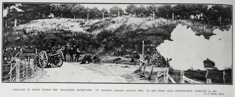 Image: Artillery In Action During The Wellington Manœuvers