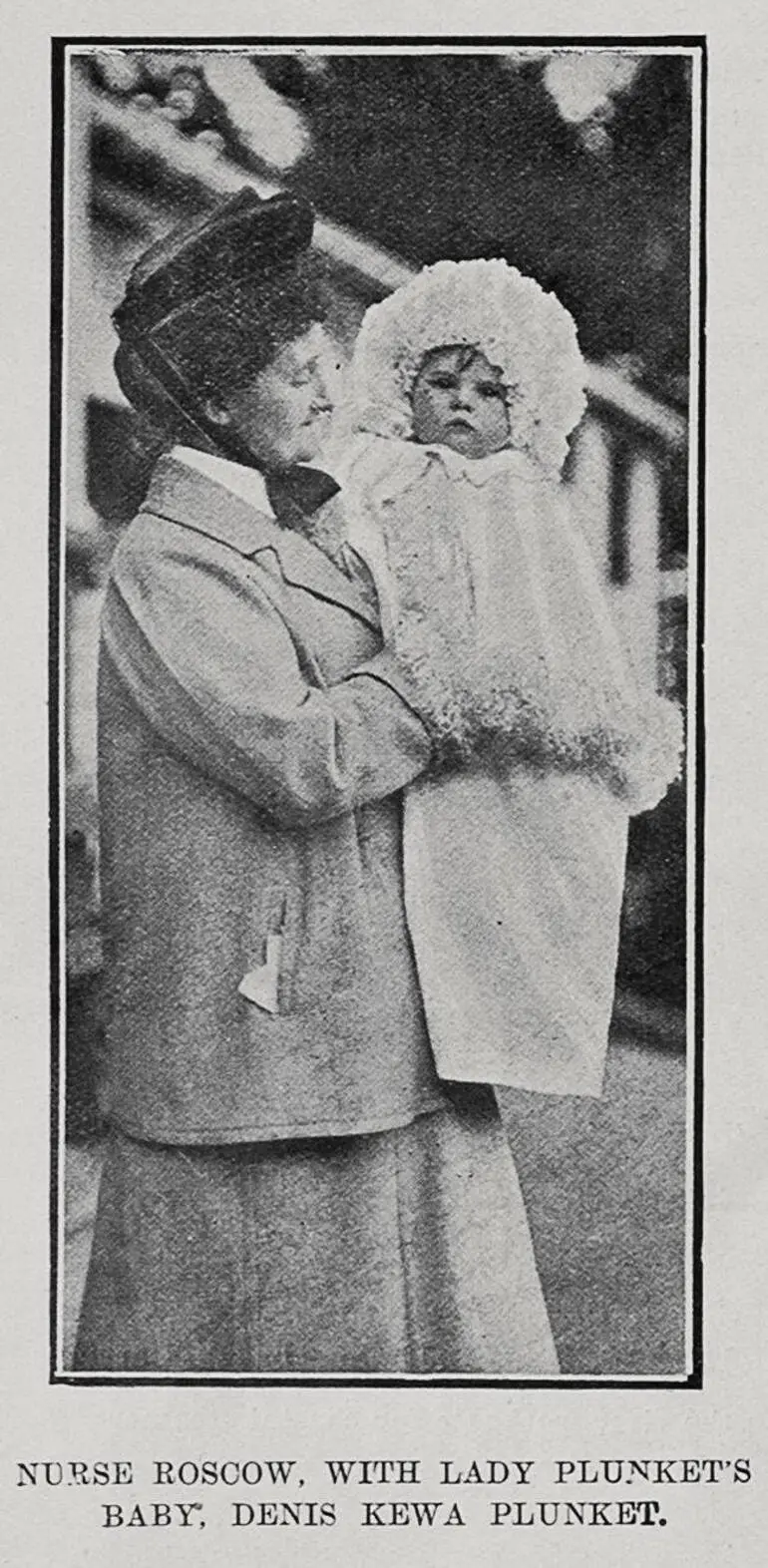 Image: Nurse Roscow, With Lady Plunket's Baby, Denis Kewa Plunket