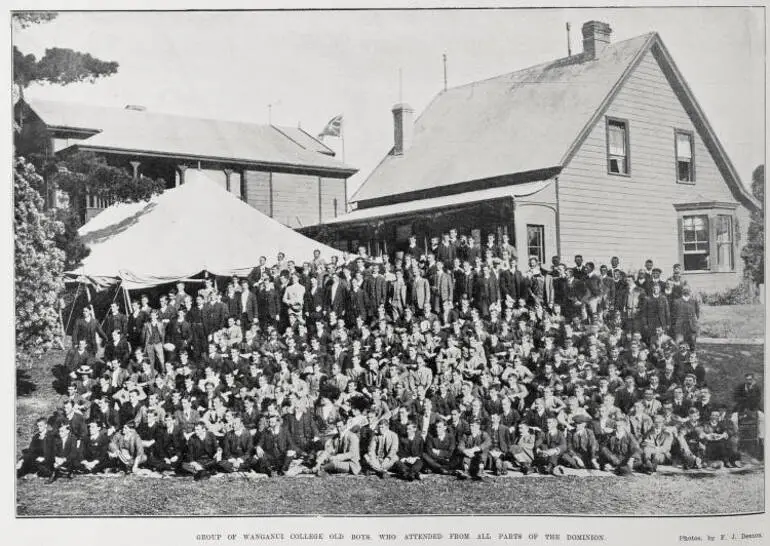 Image: Group Of Wanganui College Old Boys, Who Attended From All Parts Of The Dominion