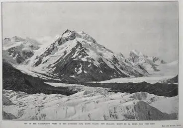 One Of The Magnificent Peaks Of The Southern Alps, South Island, New Zealand Image: One Of The Magnificent Peaks Of The Southern Alps, South Island, New Zealand