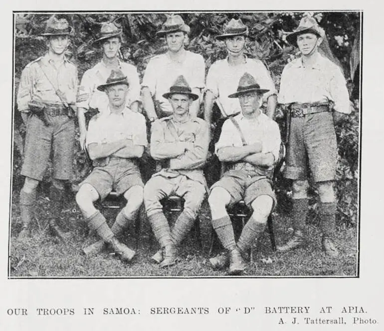 Image: Our troops in Samoa