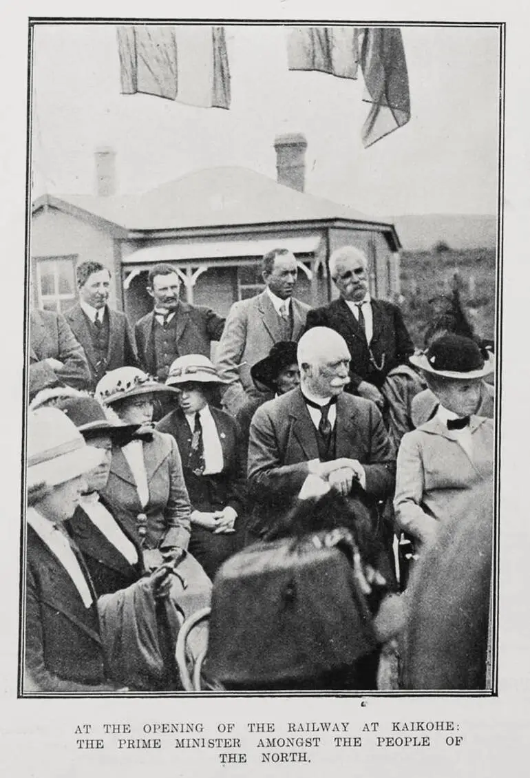 Image: At the opening of the railway at Kaikohe