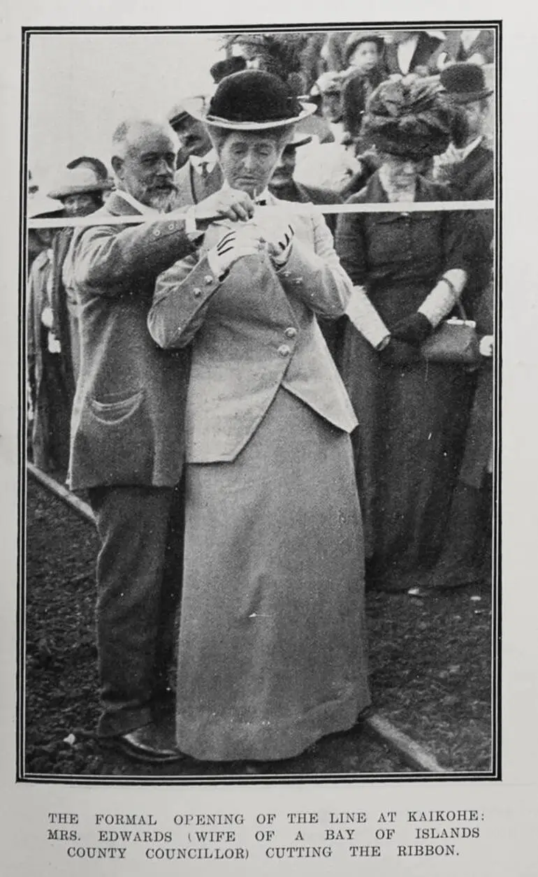Image: The formal opening of the line at Kaikohe