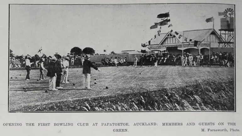 Image: Opening The First Bowling Club At Papatoetoe, Auckland