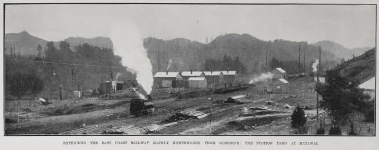 Image: Extending The East Coast Railway Slowly Northwards From Gisborne