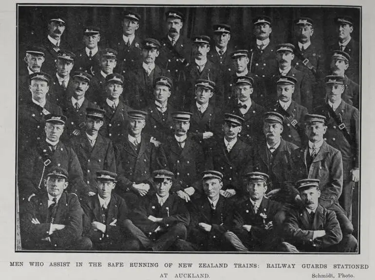 Image: Men Who Assist In The Safe Running Of New Zealand Trains