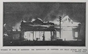 Epidemic of fires at Cambridge Image: Epidemic of fires at Cambridge