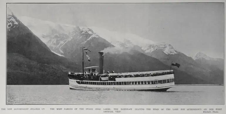 Image: The New Government Steamer On The Most Famous Of The Otago Cold Lakes