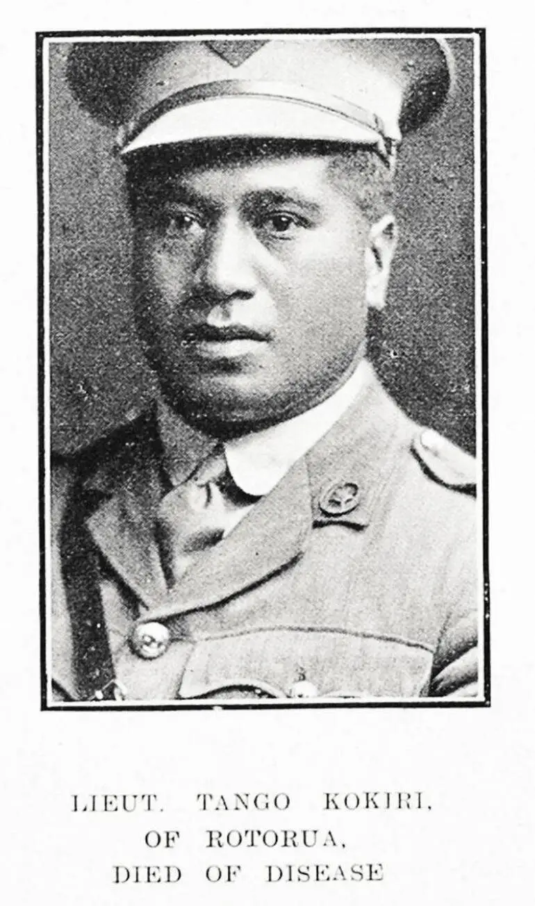 Image: Lieut Tango Kokiri of Rotorua, died of disease