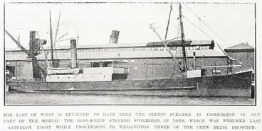The last of what is believed to have been the oldest steamer in commission in any part of the world: the iron-screw steamer Stormbird Image: The last of what is believed to have been the oldest steamer in commission in any part of the world: the iron-screw steamer Stormbird