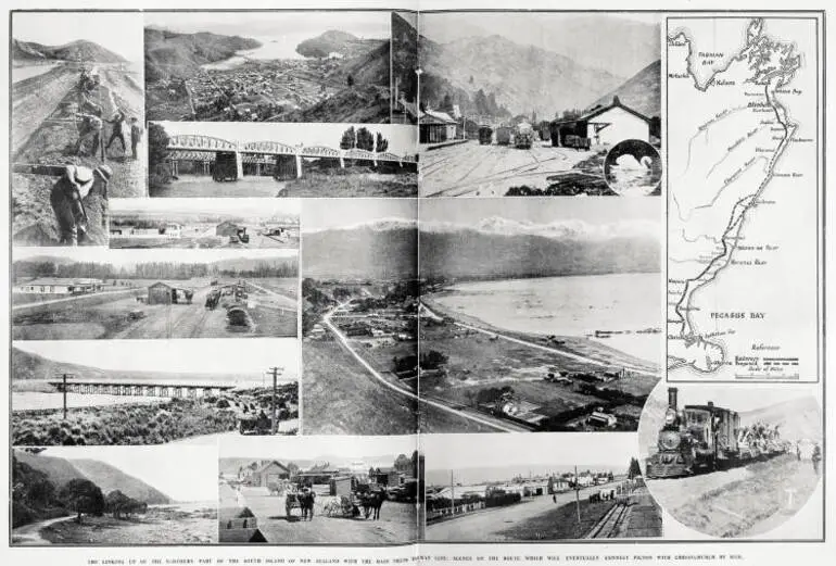 Image: The linking up of the northern part of the South Island of New Zealand with the Main Trunk Railway Line