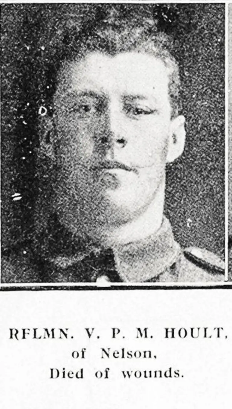 Image: Rflmn. V. P. M. Hoult, of Nelson, died of wounds
