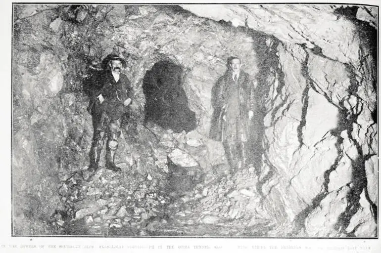 Image: Otira railway tunnel "breakthrough" celebration and official opening
