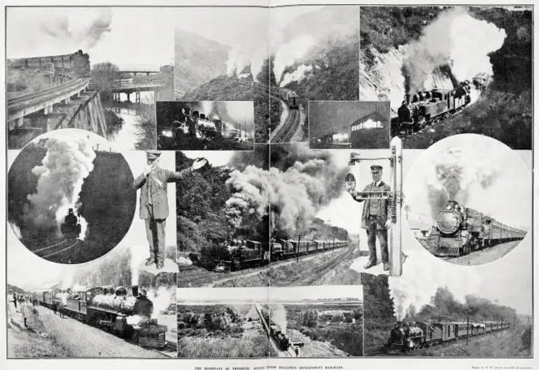 Image: The highways of progress: scenes on New Zealand's Government railways
