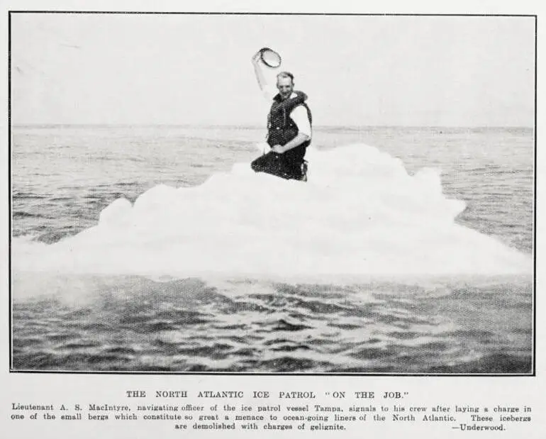 Image: The North Atlantic ice patrol on the job
